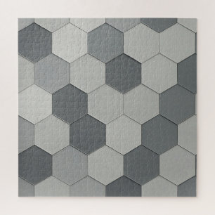 Moderne zeshoekige tegel geometrisch patroon legpuzzel