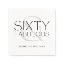 Moderne Zestig en Fabulous Cursieve 60ste Verjaard