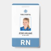 Moderne Ziektehuispersoneel ingeschreven onder num Badge (Voorkant)