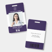 Moderne ziektekostenverzekering dienstpaspoort badge (Voor- en achterkant)