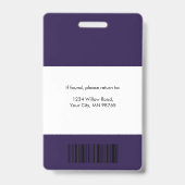 Moderne ziektekostenverzekering dienstpaspoort badge (Achterkant)