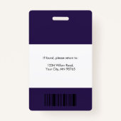 Moderne ziektekostenverzekering dienstpaspoort badge (Achterkant)