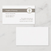 Moderne ziekteverpleging visitekaartje (Voorkant / Achterkant)