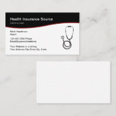 Moderne ziekteverzekeringsinstelling visitekaartje (Voorkant / Achterkant)