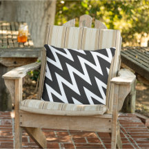 Moderne Zig Zag Zwart & Wit Tuindecoratie