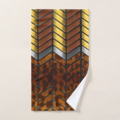 Moderne Zigzag Chevron Jaguar Dierprint Bad Handdoek (Handdoek)