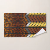 Moderne Zigzag Chevron Jaguar Dierprint Bad Handdoek (Handdoek)