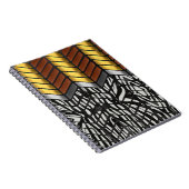 Moderne Zigzag Chevron Zebra Dierprint Notitieboek (Rechterzijde)