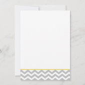 Moderne zigzag gele boog kaart (Achterkant)