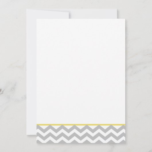 Moderne zigzag gele boog kaart (Achterkant)