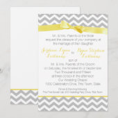 Moderne zigzag gele boog kaart (Voorkant / Achterkant)