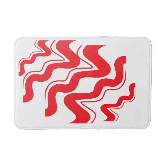 Moderne Zigzag Pattern Bathmat - Vetgedrukte geome Badmat (Voorkant)