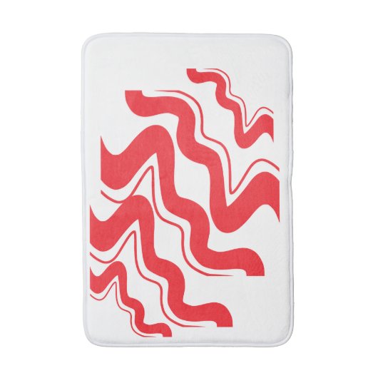 Moderne Zigzag Pattern Bathmat - Vetgedrukte geome Badmat (Voorkant Verticaal)