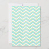 Moderne zigzag Wedding Invitations Kaart (Achterkant)