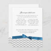 Moderne Zigzagpatroon en Bow Informatie Kaart (Voorkant / Achterkant)