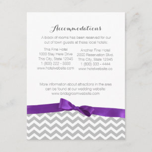 Moderne Zigzagpatroon en Bow Informatie Kaart