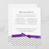 Moderne Zigzagpatroon en Bow Informatie Kaart (Voorkant / Achterkant)