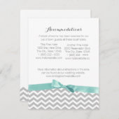 Moderne Zigzagpatroon en Bow Informatie Kaart (Voorkant / Achterkant)