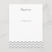 Moderne Zigzagpatroon en Bow Informatie Kaart (Achterkant)