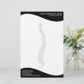 Moderne zijdelingse wervelkolom briefpapier (Staand voorkant)