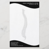 Moderne zijdelingse wervelkolom briefpapier (Voorkant)