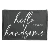 Moderne zijn moderne zwarte witte cadeau kussen ho kussensloop (Achterkant-Links)