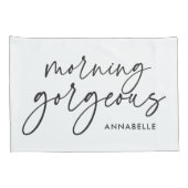 Moderne zijn moderne zwarte witte cadeau kussen ho kussensloop (Achterkant-Rechts)