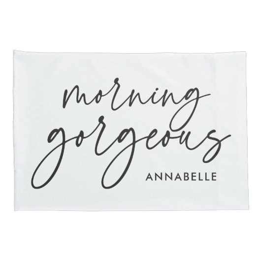 Moderne zijn moderne zwarte witte cadeau kussen ho kussensloop (Achterkant-Rechts)