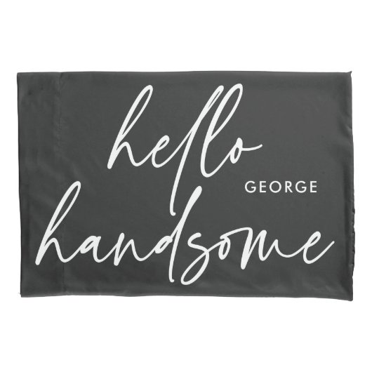 Moderne zijn moderne zwarte witte cadeau kussen ho kussensloop (Voorkant-Links)