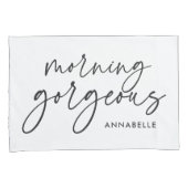 Moderne zijn moderne zwarte witte cadeau kussen ho kussensloop (Voorkant-Rechts)