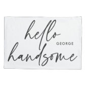 Moderne zijn moderne zwarte witte cadeau kussen ho kussensloop (Achterkant-Links)