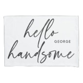 Moderne zijn moderne zwarte witte cadeau kussen ho kussensloop (Voorkant-Links)