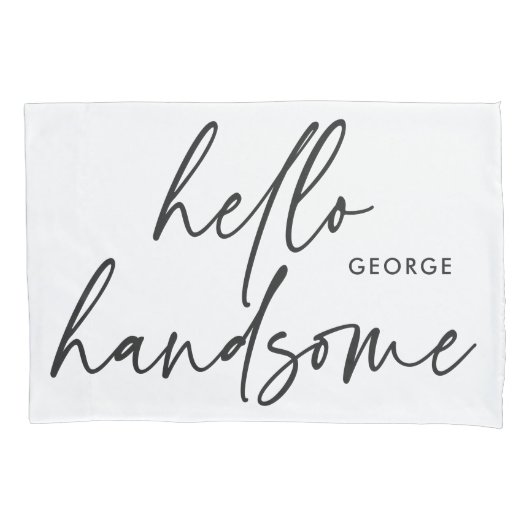 Moderne zijn moderne zwarte witte cadeau kussen ho kussensloop (Voorkant-Links)