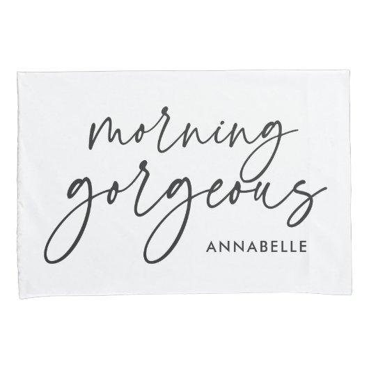 Moderne zijn moderne zwarte witte cadeau kussen ho kussensloop (Voorkant-Rechts)