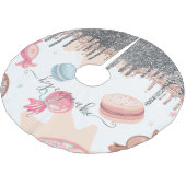 Moderne zilver drijft Snoep zoet Kerstboom Rok (Gekanteld)