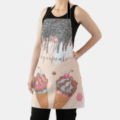 Moderne zilver druppelt ijs schort (Insitu)