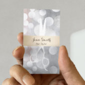 Moderne zilver en Gold Hair Stylist Benoeming Afsprakenkaartje