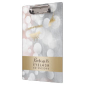 Moderne zilver- en goudelasuitbreidingen klembord (Links)