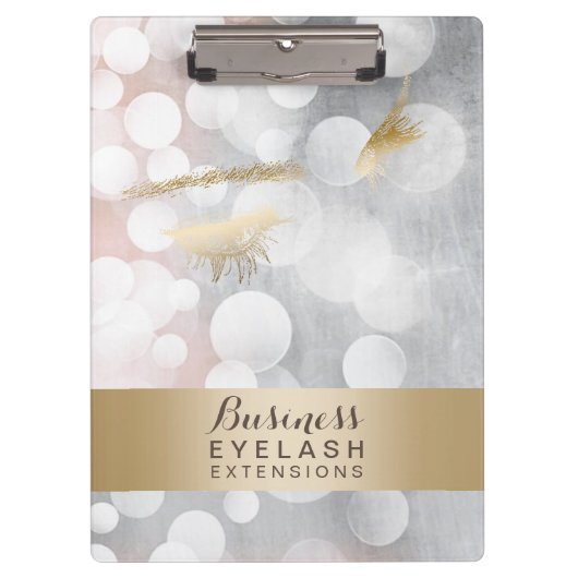 Moderne zilver- en goudelasuitbreidingen klembord (Voorkant)