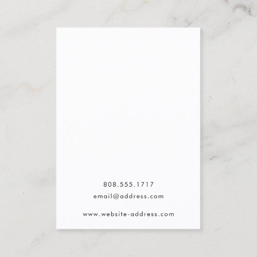 Moderne, zilver Geometric Black earring display Visitekaartje (Achterkant)