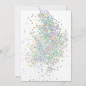 Moderne Zilver Lila Paarse florale ELEGANT WEDDING Kaart (Achterkant)