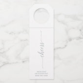 Moderne Zilverborpenkorf met briefing op Cheers Pa Flessenhanger (Voorkant)