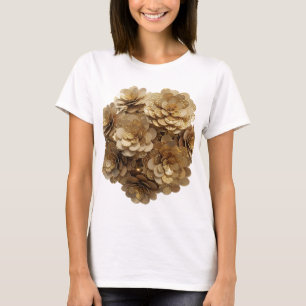 Moderne Zilveren ABSTRACTE KUNST Artistiek Motief  T-shirt