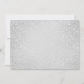 Moderne Zilveren Ballonnen Glitter 18e verjaardag Kaart (Achterkant)