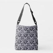Moderne Zilveren Blad Crossbody Tas (Voorkant)