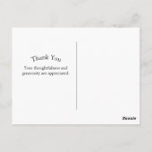 Moderne Zilveren Blauwe Hoed Dank Je Afstudeerfees Briefkaart (Achterkant)