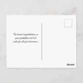 Moderne Zilveren Blauwe Pet Gefeliciteerd met Afst Briefkaart (Achterkant)