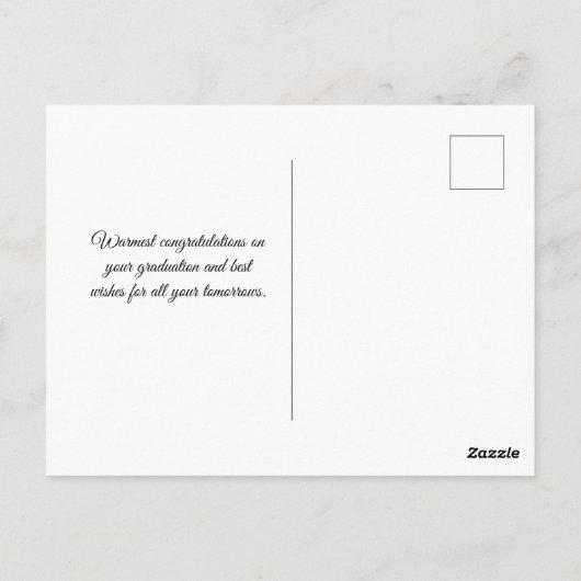 Moderne Zilveren Blauwe Pet Gefeliciteerd met Afst Briefkaart (Achterkant)