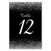 Moderne zilveren glitter nachtelijke hemel kaart (Achterkant)