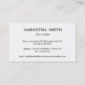 Moderne Zilveren Glitter Schaar Salon Hair Stylist Visitekaartje (Achterkant)